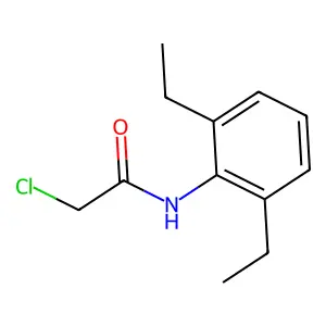 2-chloro-N-(2,6-diethylphenyl)acetamide structure
