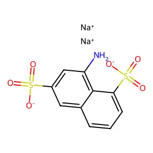 Sodium 8-aminonaphthalene-1,6-disulphonate structure