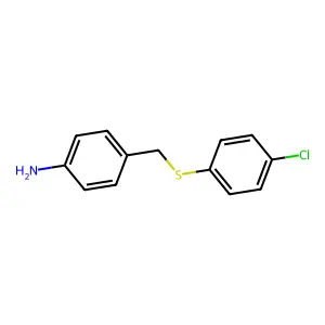 alpha-(p-Chlorophenylthio)-p-toluidine structure