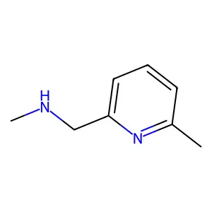 Methyl(6-methyl-2-pyridylmethyl)amine structure