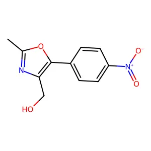 [2-Methyl-5-(4-nitrophenyl)-1,3-oxazol-4-yl]methanol structure
