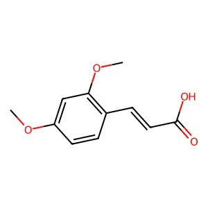 3-(2,4-Dimethoxyphenyl)prop-2-enoic acid structure
