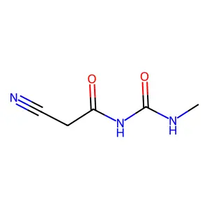 2-Cyano-N-((methylamino)carbonyl)acetamide structure