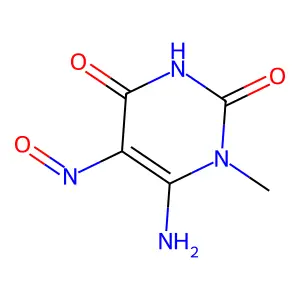 6-Amino-1-methyl-5-nitroso-2,4(1H,3H)-pyrimidinedione structure