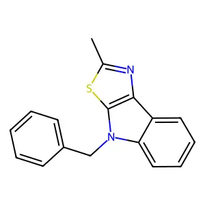 4-Benzyl-2-methyl-[1,3]thiazolo[5,4-b]indole structure