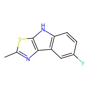 7-fluoro-2-methyl-4H-[1,3]thiazolo[5,4-b]indole structure
