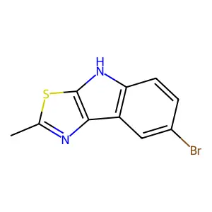 7-bromo-2-methyl-4H-[1,3]thiazolo[5,4-b]indole structure
