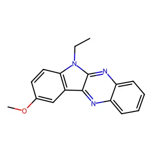 6-Ethyl-9-methoxy-6H-indolo[2,3-b]quinoxaline structure