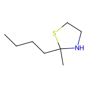 2-Butyl-2-methyl-1,3-thiazolidine structure