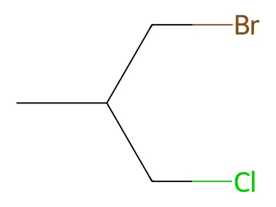 1-Bromo-3-chloro-2-methylpropane structure