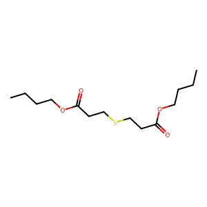 Propanoic acid, 3,3'-thiobis-, 1,1'-dibutyl ester structure
