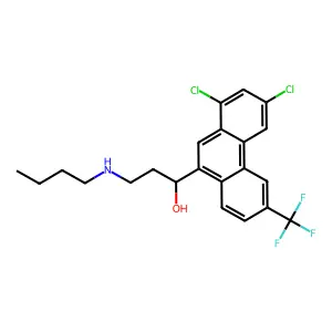 Desbutylhalofantrine structure