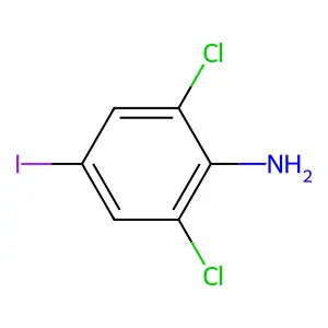 2,6-Dichloro-4-iodobenzenamine structure