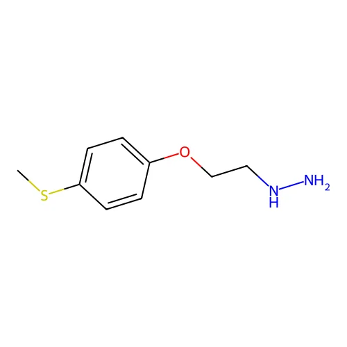2-(4-Methylsulfanylphenoxy)ethylhydrazine structure