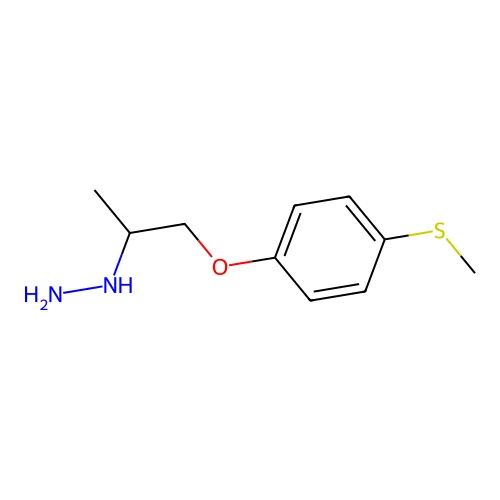 1-(4-Methylsulfanylphenoxy)propan-2-ylhydrazine structure
