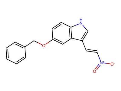 5-(benzyloxy)-3-[(1E)-2-nitroethenyl]-1H-indole structure