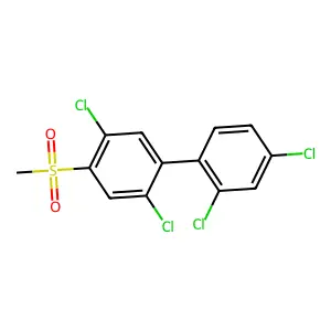 1,1'-Biphenyl, 2,2',4',5-tetrachloro-4-(methylsulfonyl)- structure