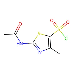 2-Acetamido-4-methylthiazole-5-sulfonyl chloride structure