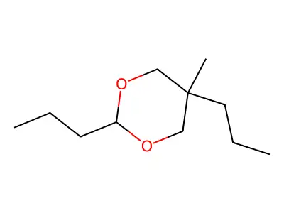 5-Methyl-2,5-dipropyl-1,3-dioxane structure