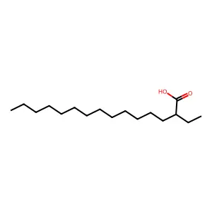 Pentadecanoic acid, 2-ethyl- structure