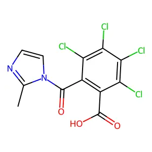 2,3,4,5-Tetrachloro-6-[(2-methyl-1H-imidazol-1-yl)carbonyl]benzoic acid structure