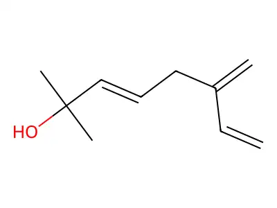 2-Methyl-6-methylene-oct-3,7-dien-2-ol structure