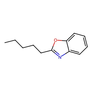 Benzoxazole, 2-pentyl- structure