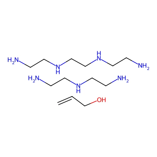 C6H18N4.C4H13N3.C3H6O structure