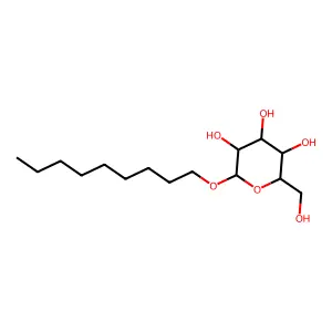 Nonyl hexopyranoside structure