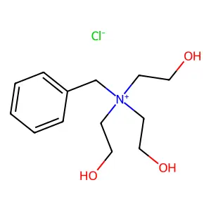 Benzyl tris(2-hydroxyethyl) ammonium chloride structure