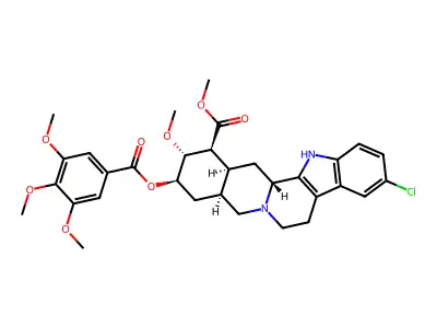 Chloroserpidine structure