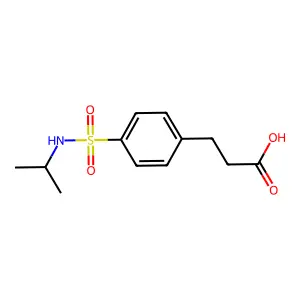 3-[4-(Propan-2-ylsulfamoyl)phenyl]propanoic acid structure