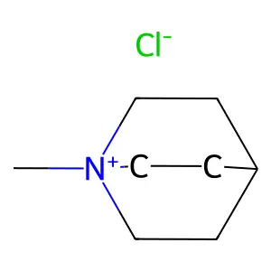 1-Azoniabicyclo(2.2.2)octane, 1-methyl-, chloride structure