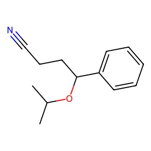 gamma-(1-Methylethoxy)benzenebutanenitrile structure