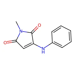1-methyl-3-(phenylamino)-1H-pyrrole-2,5-dione structure