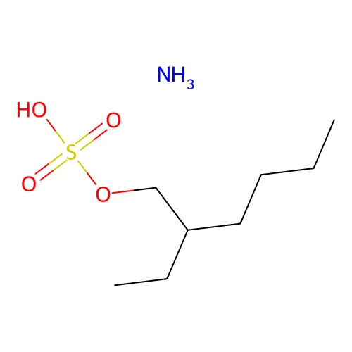 Ammonium 2-ethylhexyl sulphate structure