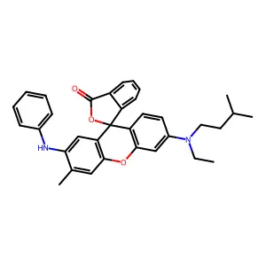 2-Anilino-3-methyl-6-(N-ethyl-N-isoamylamino)fluoran structure