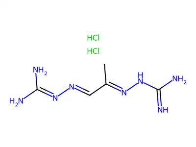 MITOGUAZONE DIHYDROCHLORIDE structure