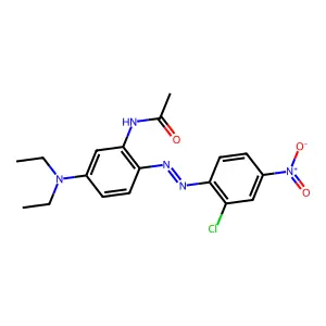 Acetamide, N-(2-(2-(2-chloro-4-nitrophenyl)diazenyl)-5-(diethylamino)phenyl)- structure