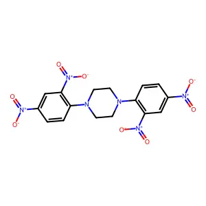 1,4-Bis(2,4-dinitrophenyl)piperazine structure
