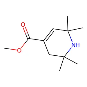 1,2,3,6-Tetrahydro-2,2,6,6-tetramethyl-4-pyridinecarboxylic acid, methyl ester structure