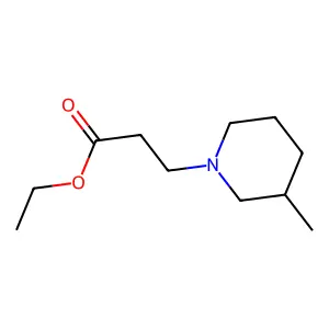 1-Piperidinepropanoic acid, 3-methyl-, ethyl ester structure
