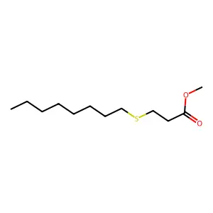 Propanoic acid, 3-(octylthio)-, methyl ester structure