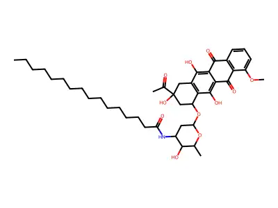 N-Palmitoyldaunorubicin structure