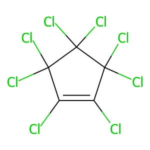Octachlorocyclopentene structure