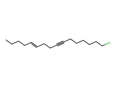 16-Chlorohexadec-5-en-9-yne structure