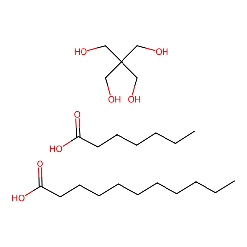 Undecanoic acid, mixed esters with heptanoic acid and pentaerythritol structure