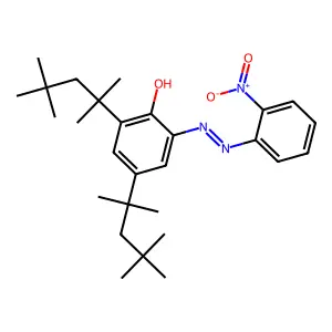 2-(2-(2-Nitrophenyl)diazenyl)-4,6-bis(1,1,3,3-tetramethylbutyl)phenol structure