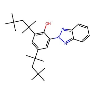 Phenol, 2-(2H-benzotriazol-2-yl)-4,6-bis(1,1,3,3-tetramethylbutyl)- structure