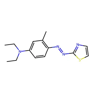 Benzenamine, N,N-diethyl-3-methyl-4-(2-thiazolylazo)- structure